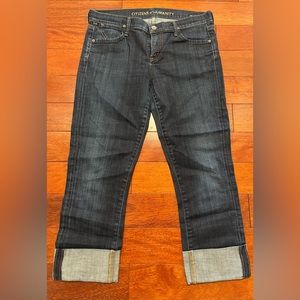CITIZENS OF HUMANITY cropped straight leg jeans
